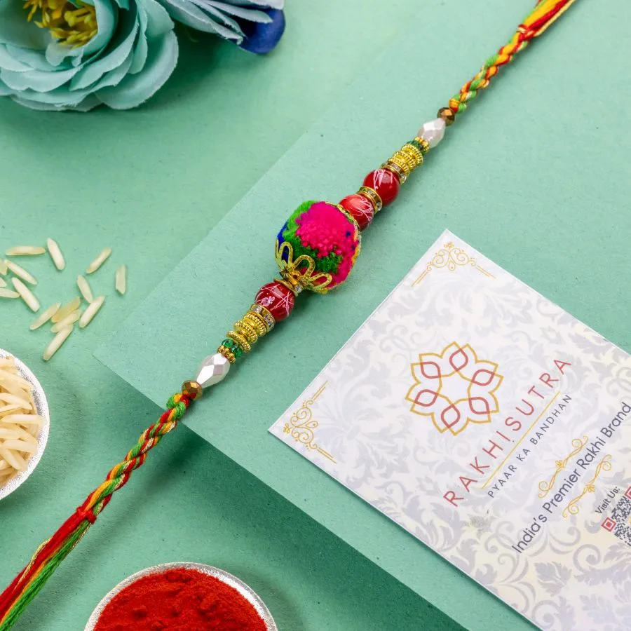 Sparkling American Diamond Rakhi 1