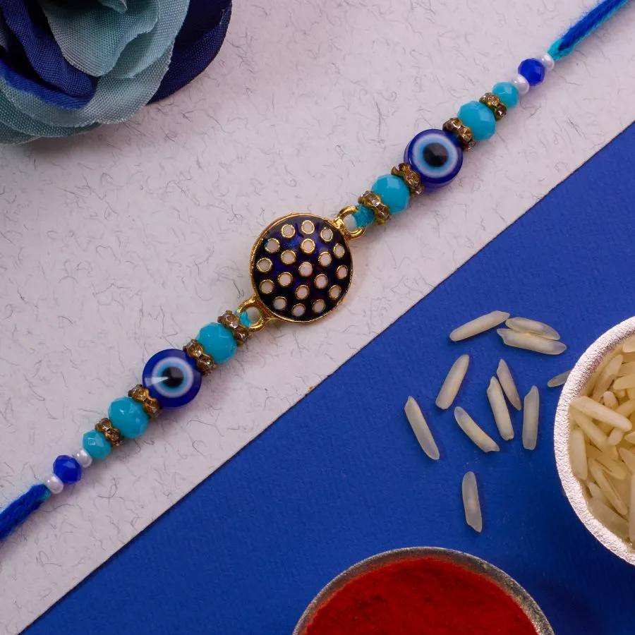 Premium Evil Eye Rakhi with Blessings 1
