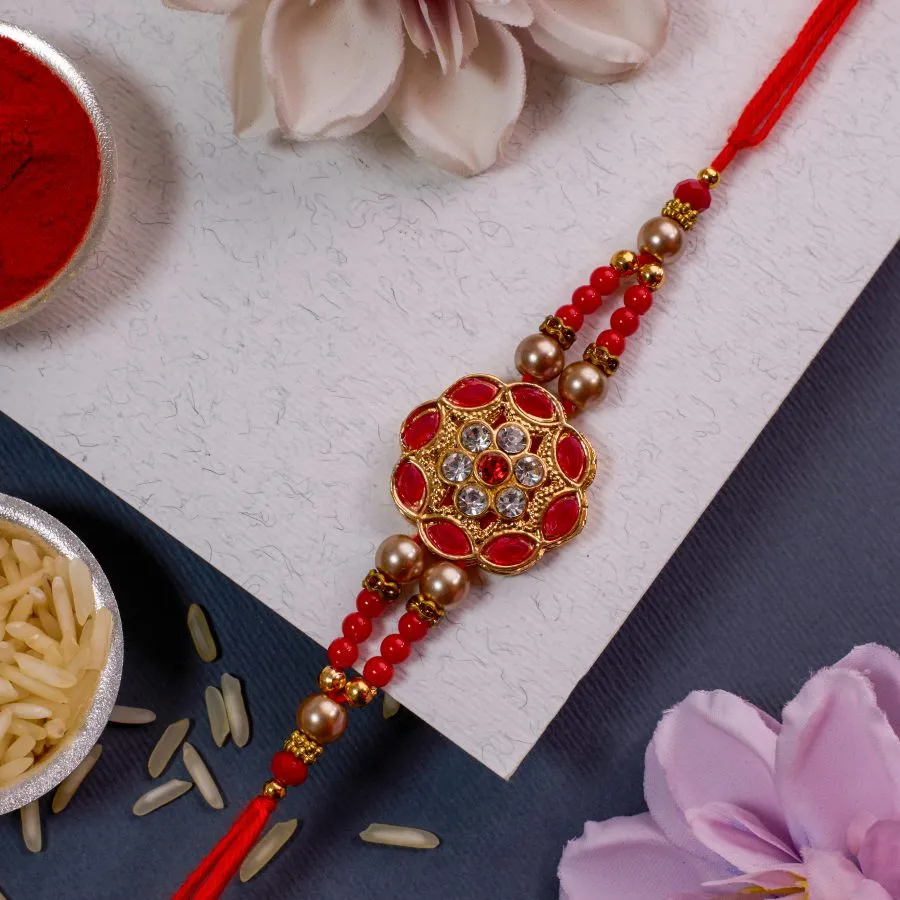 Stunning Kundan Rakhi Splendor 1