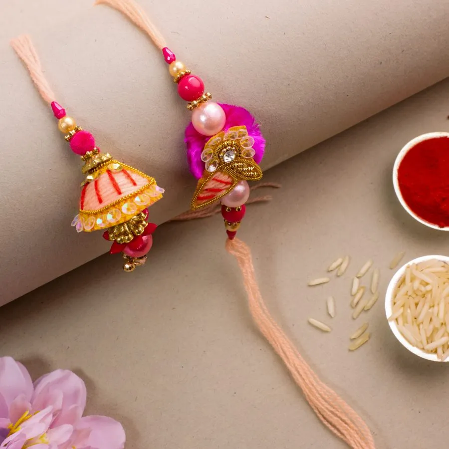 Beautiful Bhaiya Bhabhi Rakhi Combo 1