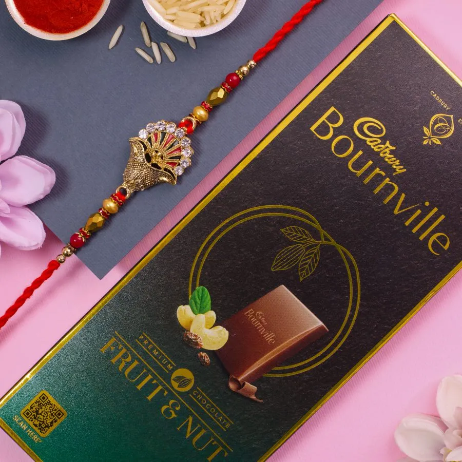 Festive Kundan Rakhi & Gourmet Choco Delight 1