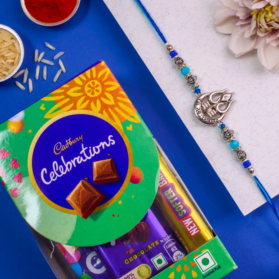Divine Shiva Rakhi & Chocolate Set 1