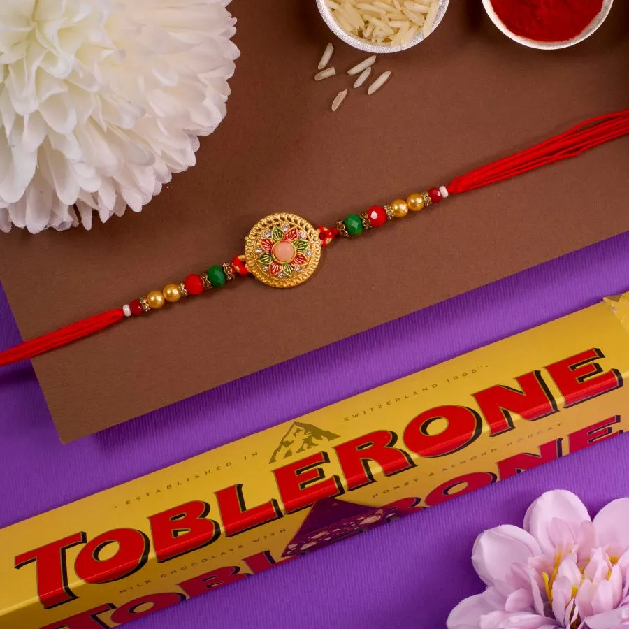 Kundan Rakhi & Chocolate Bliss 1