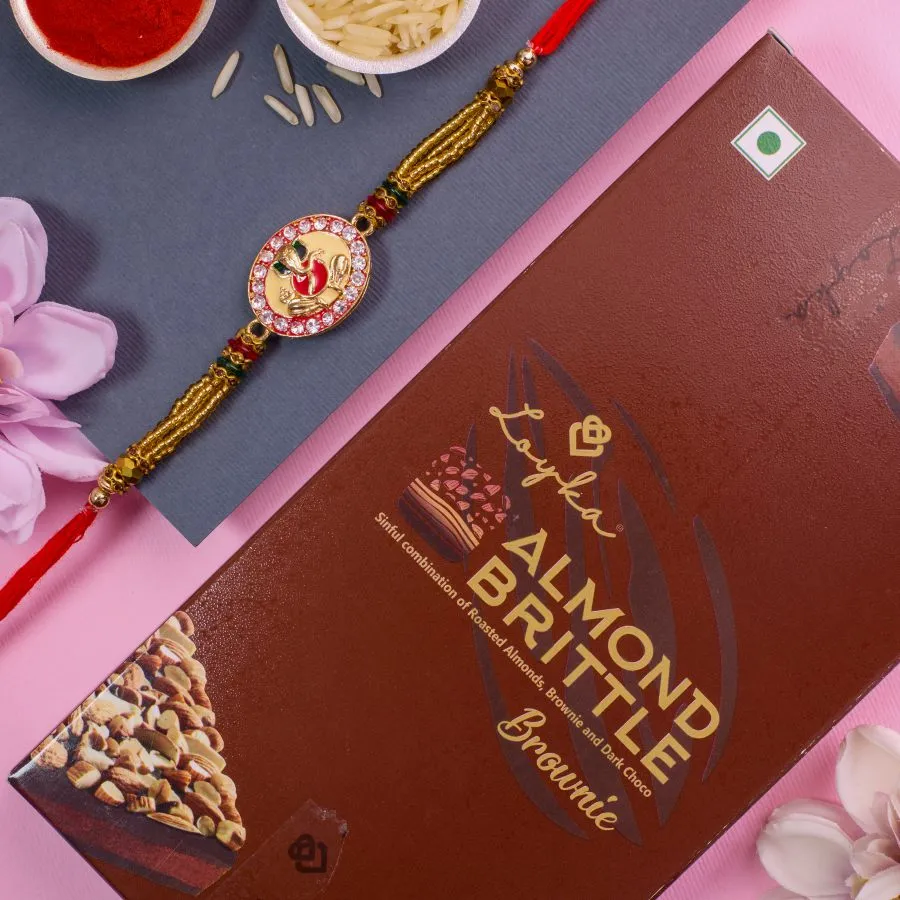 Ganesh Rakhi & Sweet Brownie Treats 1