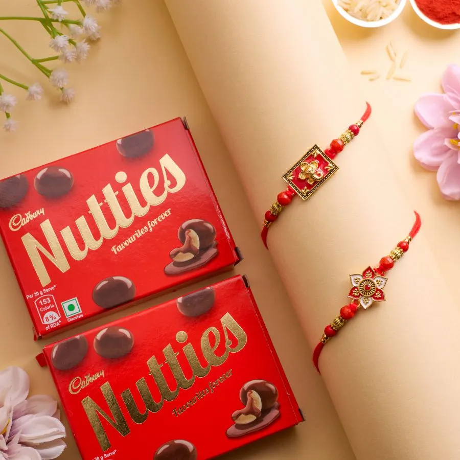Sweet Nutties Treat with Rakhi Set 1