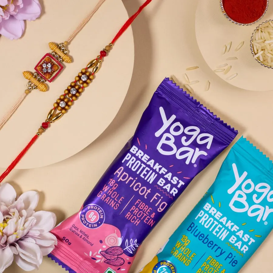 Healthy Yogabar and AD Rakhi Set 1