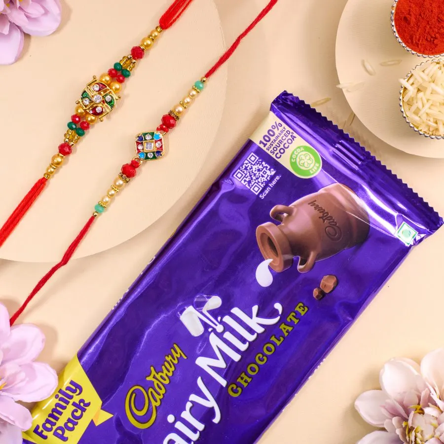 Exclusive AD Rakhi Duo with Sweet Treats 1