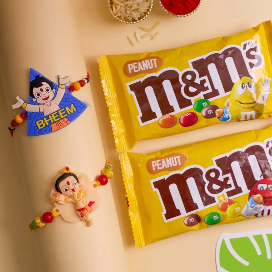Lovable Kids Ganesha Rakhi & M&M Treat 1