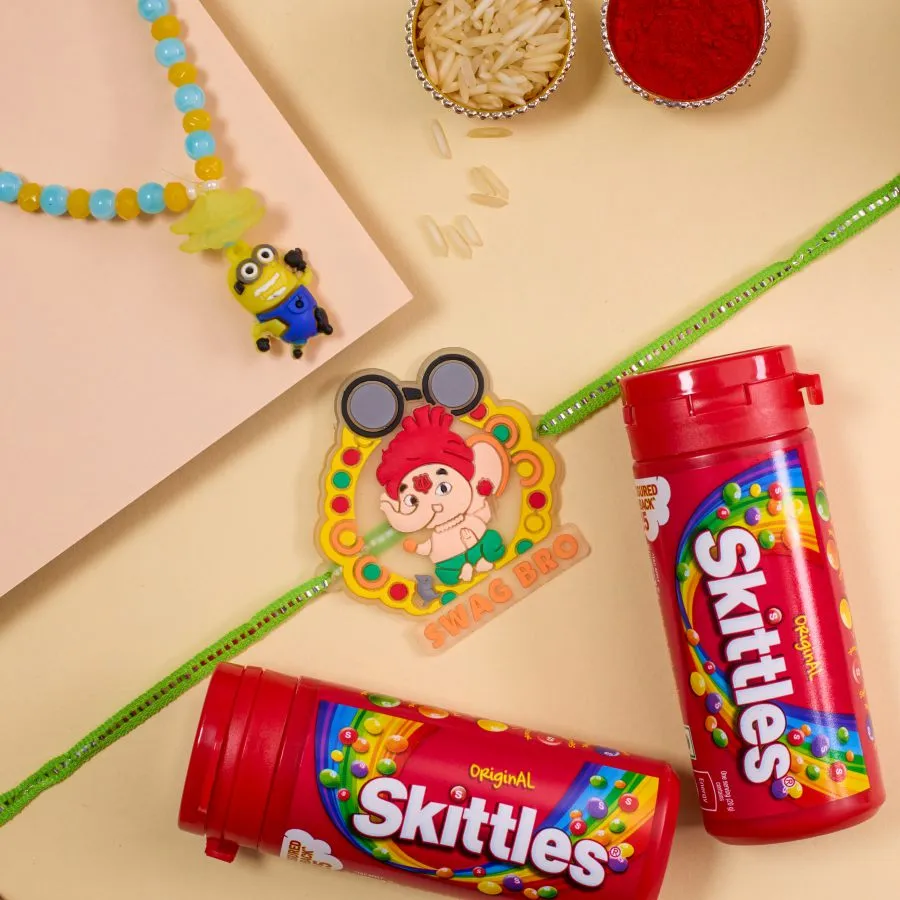 Kids' Festive Fun Rakhi & Skittles Set 1