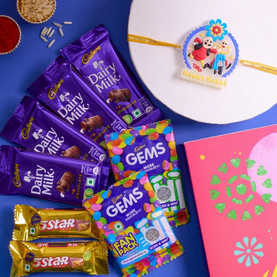Motu Patlu Fun Rakhi & Chocolate Treat 1