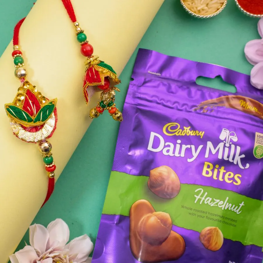 Festive Bhaiya Bhabhi Rakhi & Chocolate Surprise 1