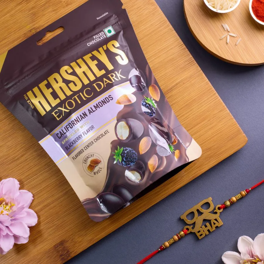Sweet Bond Bhai Rakhi With Chocolate Treat 1