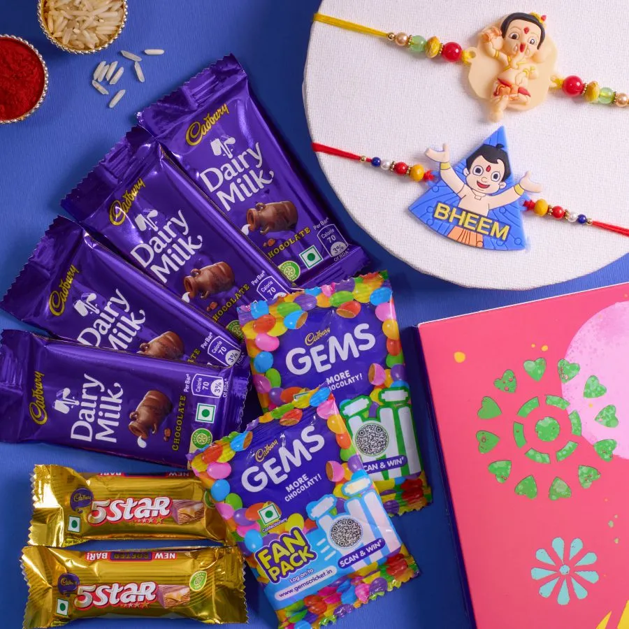 Delightful Kids Rakhi & Chocolate Combo 1