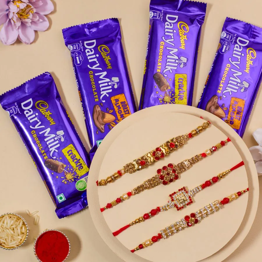 Festive AD Rakhi & Chocolate Pack 1