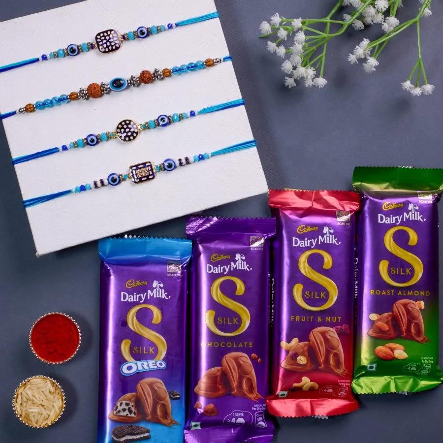 Enchanted Rakhi and Chocolate Set 1