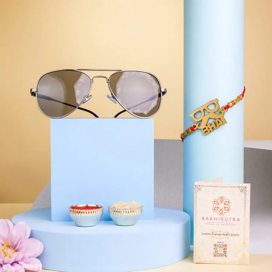 Cool Aviator Sunglass and Bhai Rakhi 1