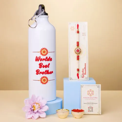 Best Brother Rakhi and Sipper Set 1