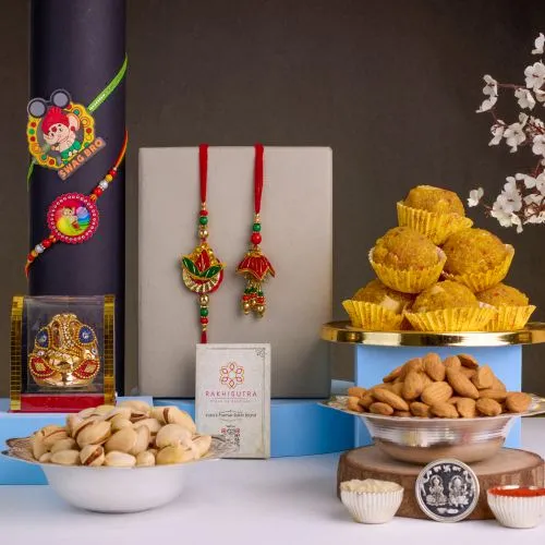 Zardosi Rakhi Festivity Delight 1