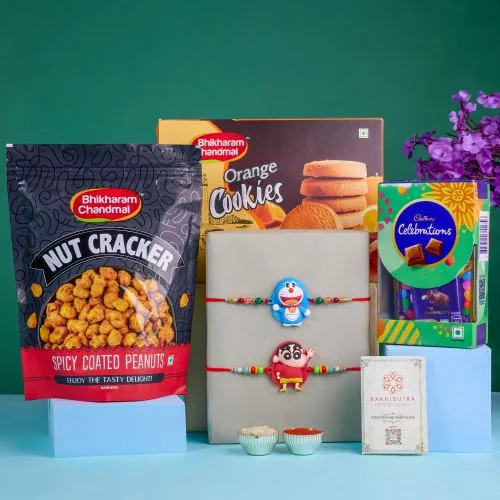 Doraemon & Shinchan Fun Rakhi Treats 1