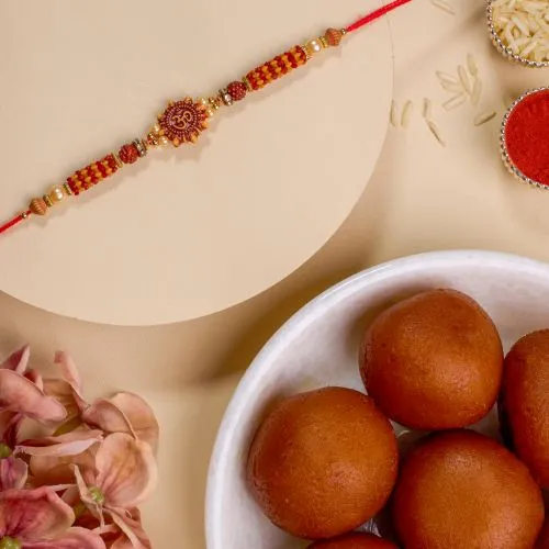 OM Blessings Rakhi N Gulab Jamun Combo 1