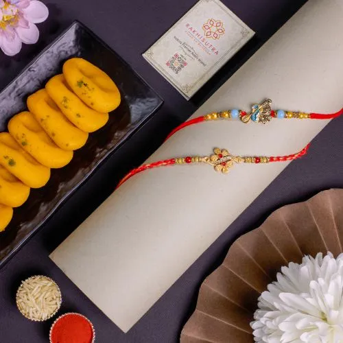 Rakhi Joy with Kesar Peda Delight 1