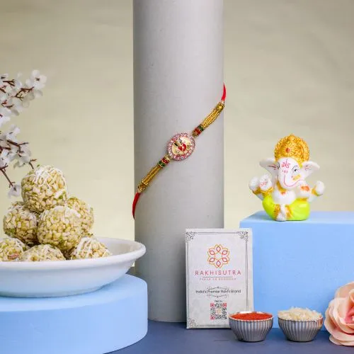 Kundan Ganesha Rakhi & Festive Treasures 1