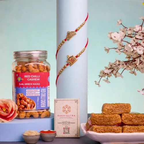 Auspicious Rakhis with Sweet N Spicy Delights