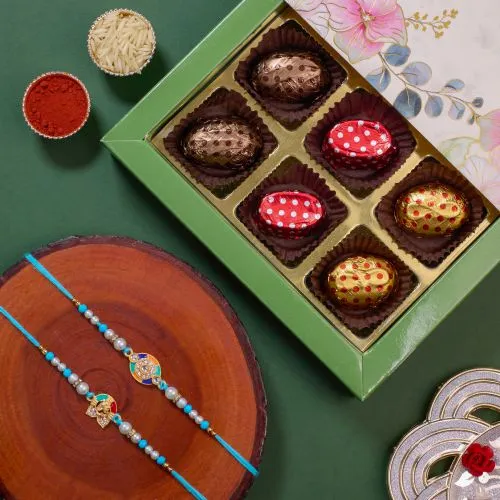 Elegant Rakhi and Gourmet Chocolates 1