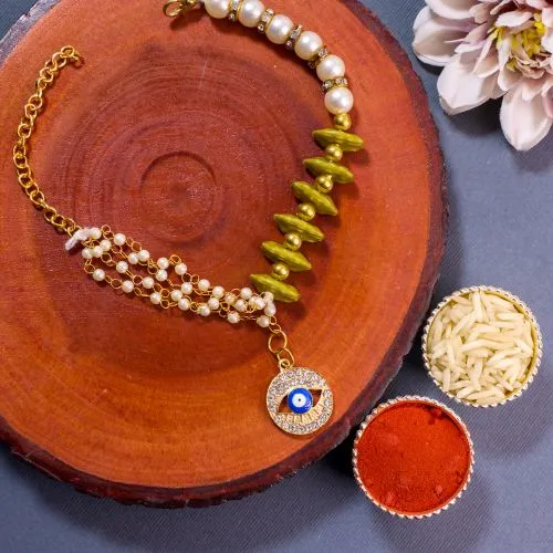 Evil Eye Rakhi Bracelet with Box 1
