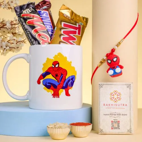 Spider-Man Rakhi with Choco Treats 1