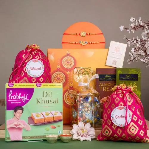 Elegant Rakhi & Tempting Treats Gift 1